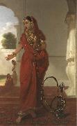Tilly Kettle Dancing Girl or An Indian Dancing Girl with a Hookah Germany oil painting artist